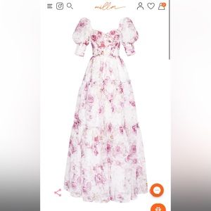 Pink Maxi Milla Gown / Prom, Wedding, Black tie